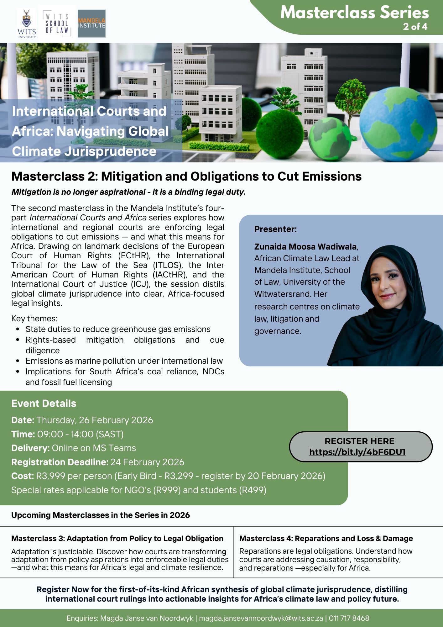 Mitigation and Obligations to Cut Emissions Masterclass
